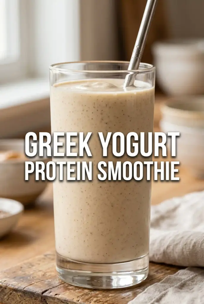 Greek Yogurt Smoothie for High Protein Breakfast