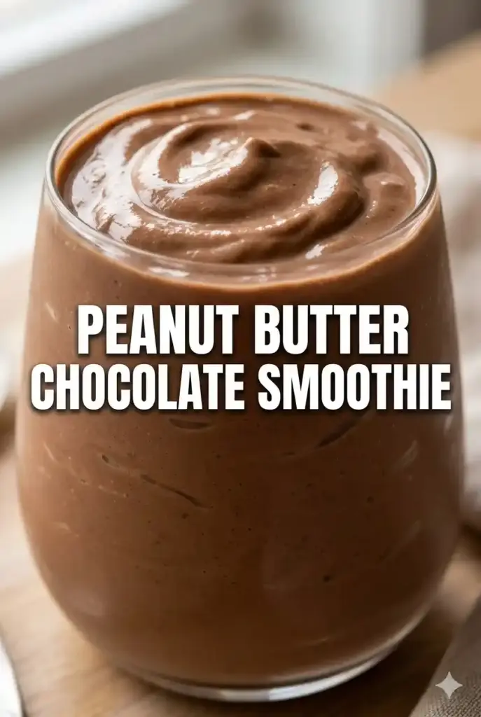 Peanut Butter Banana Chocolate Smoothie You Need to Try