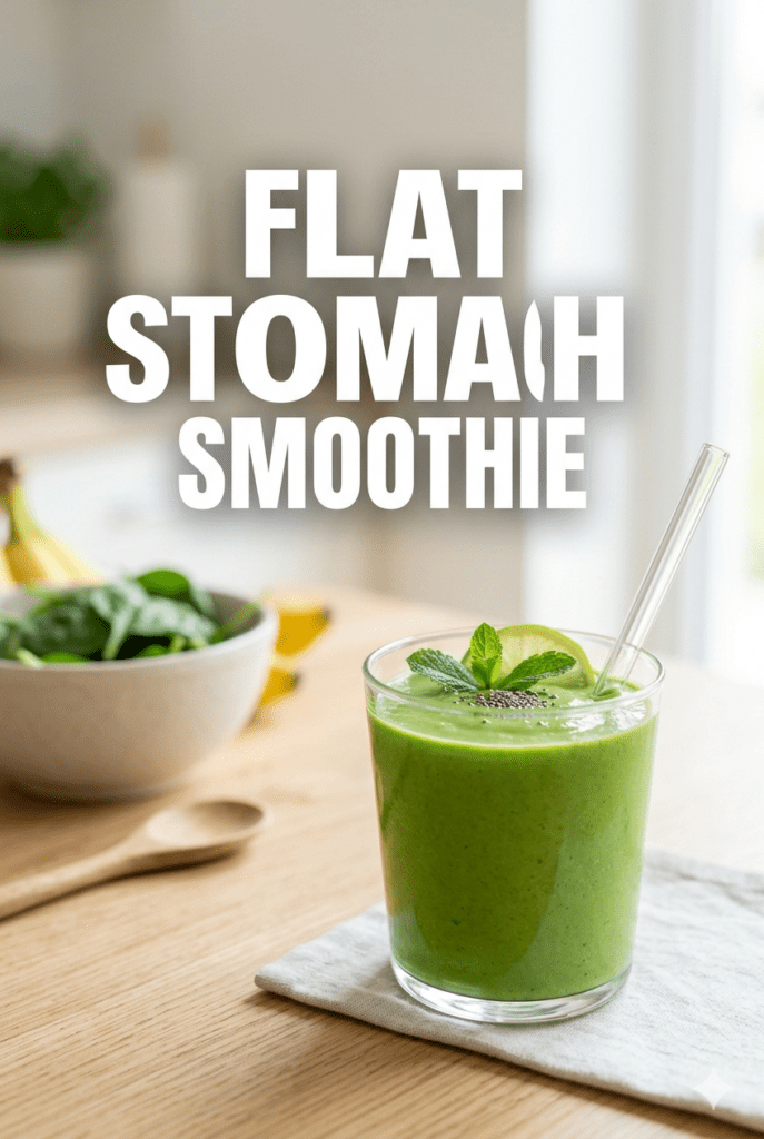 Smoothie for Flat Stomach (Healthy & Easy Recipe)