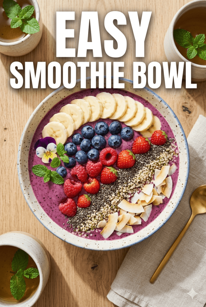 Smoothie Bowl Recipe (Healthy & Easy to Make)