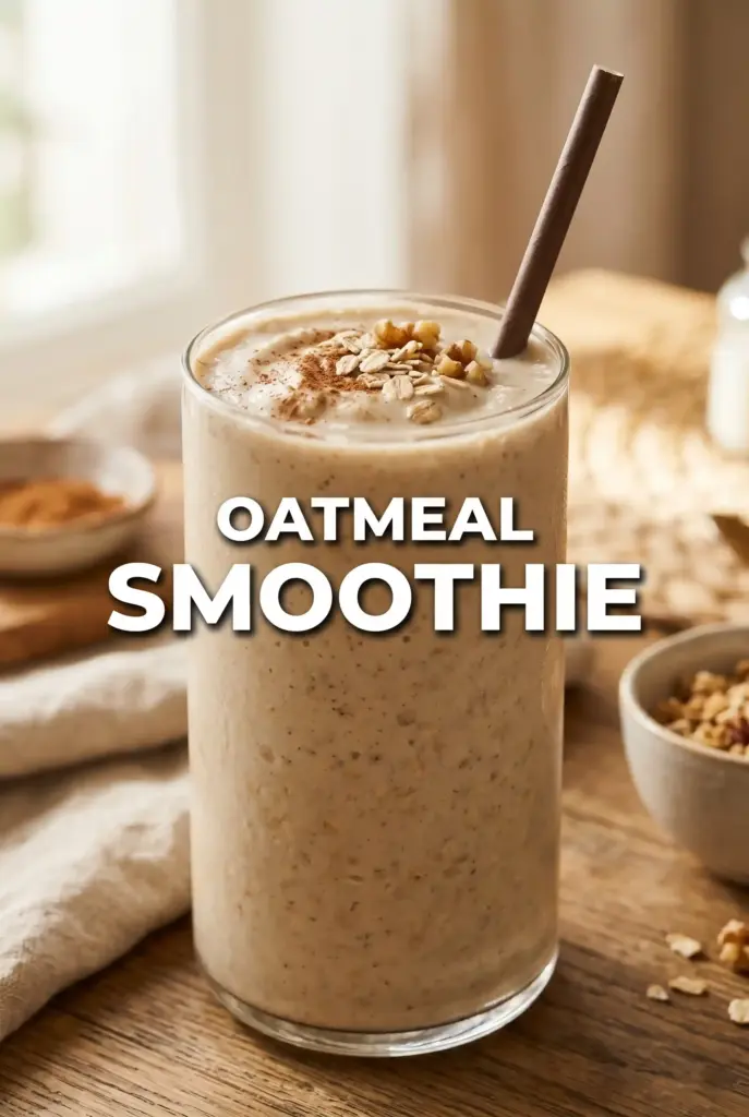Oatmeal Smoothie for Breakfast (Easy & Delicious)