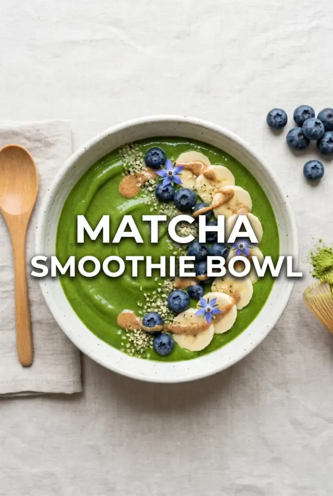 Matcha Smoothie Bowl That Looks Amazing