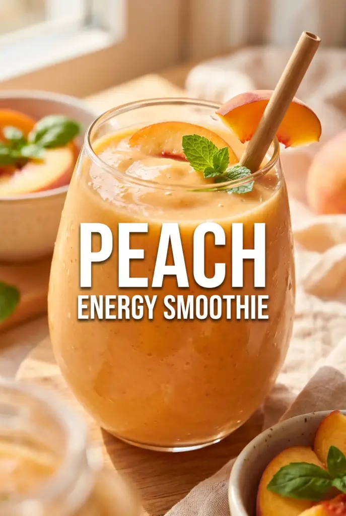 Peach Smoothie for Energy and Fresh Start