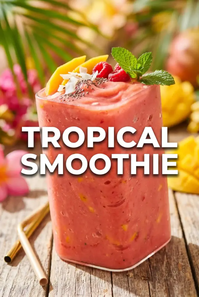 Easy Banana Watermelon Pineapple Smoothie at Home