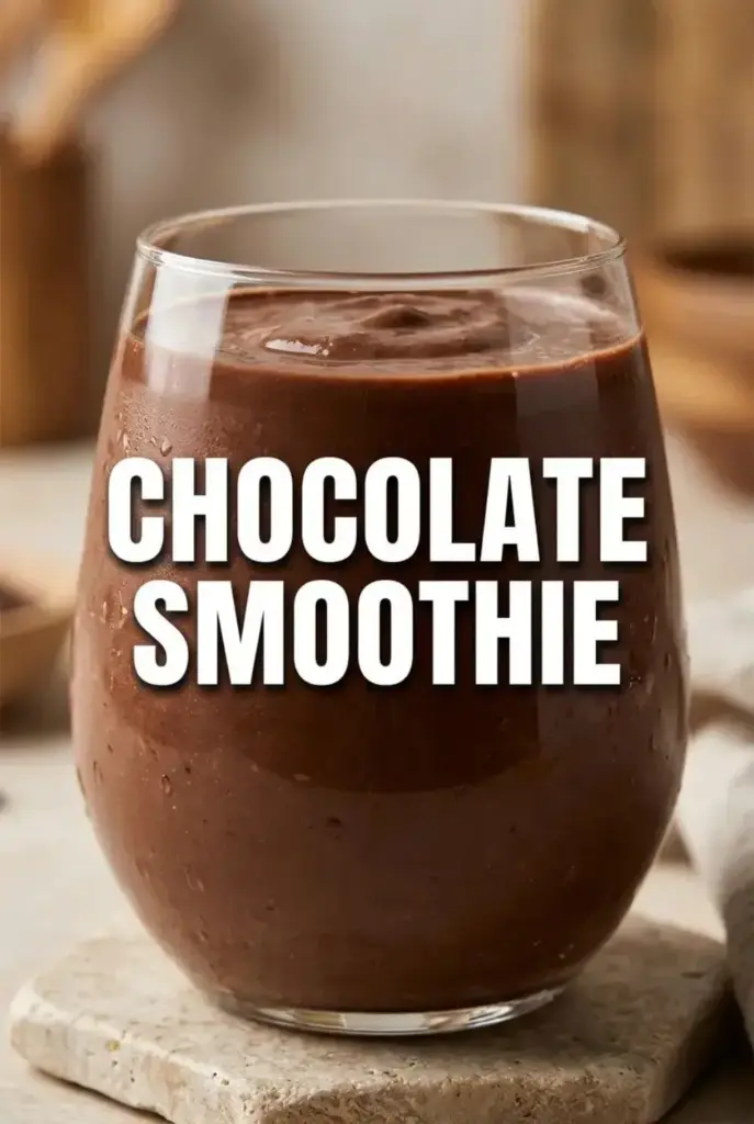 Healthy Chocolate Smoothie That Tastes Like Dessert