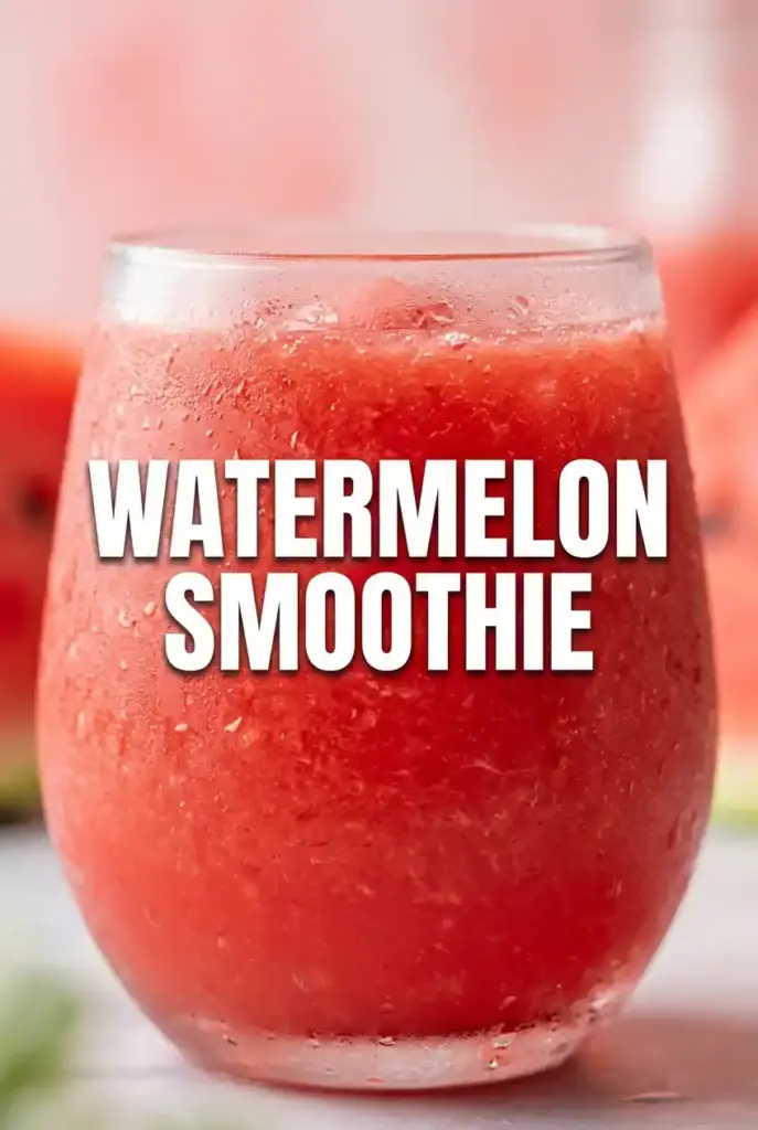 Easy Watermelon Smoothie You Can Make Fast
