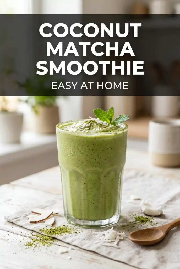 Easy Coconut Matcha Smoothie at Home