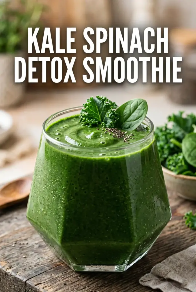 Kale Spinach Detox Smoothie for a Clean Body